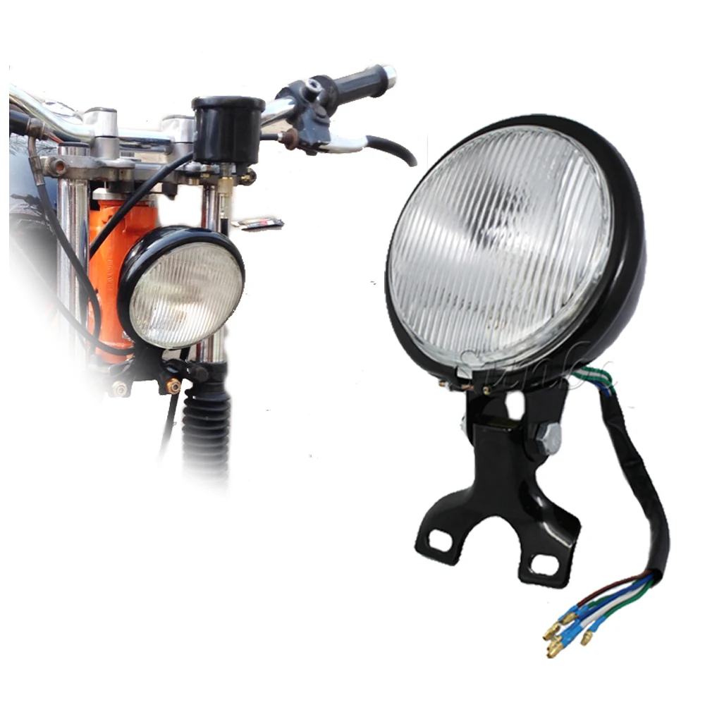 5 ''Ретро фара для мотоцикла противотуманная Harley Yamha Kawasaki Honda Suzuki Cafe Racer Choppers Touring