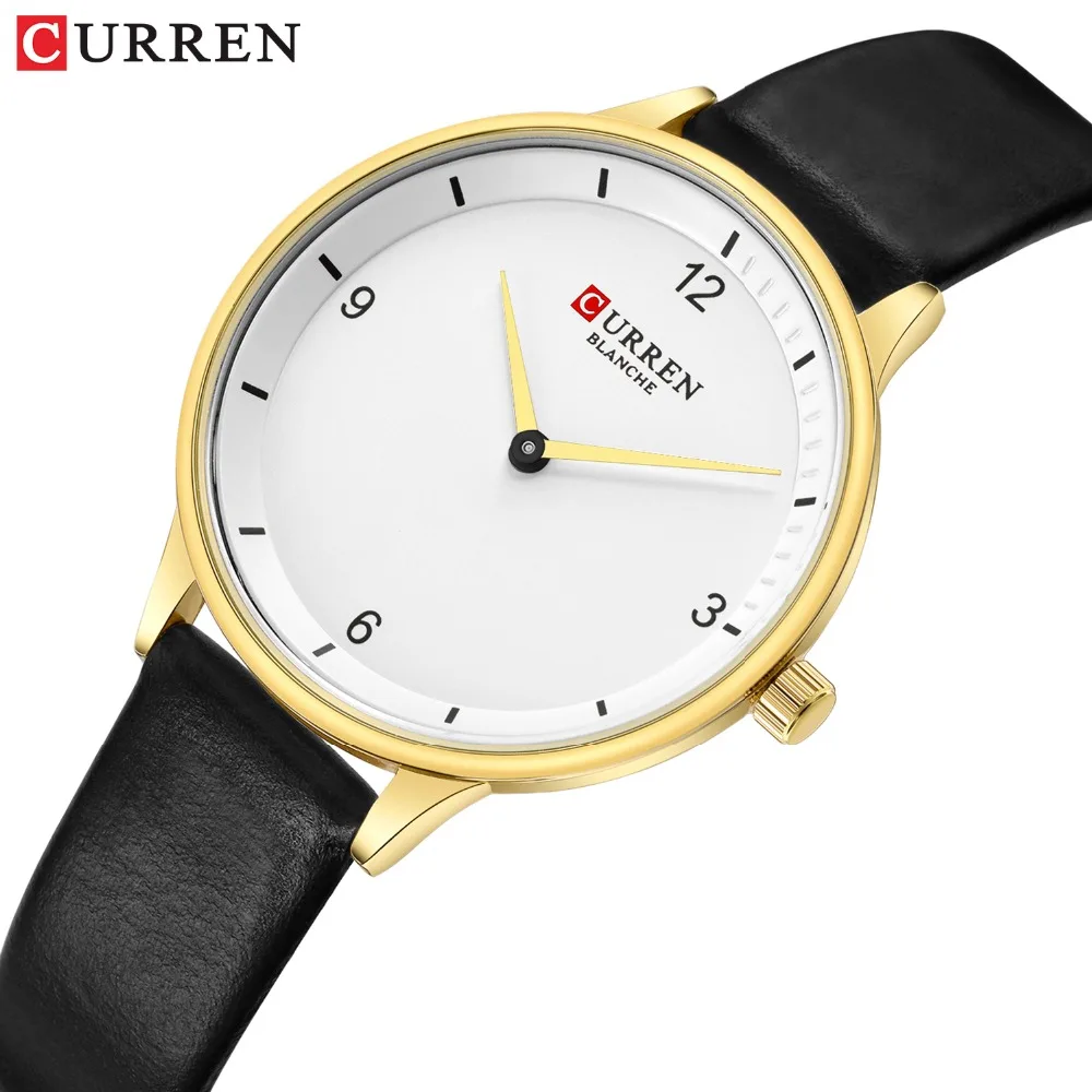 

Simple Fashion CURREN 2019 New Ladies Casual Leather Watch Daily Dress Best Gift for Women relogio feminino Dropshipping 9039