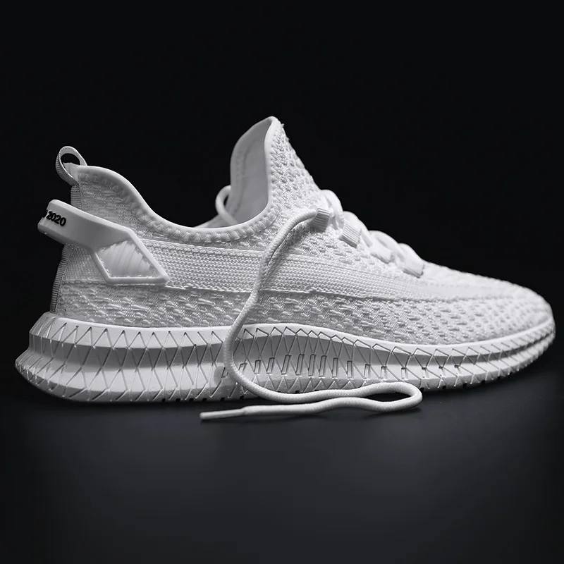 

New Style Summer Fly Woven MEN'S SHOES Breathable Athletic Shoes Wear-Resistant Casual Running Shoes Mesh Shoes