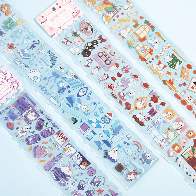 

16PCS/LOT gugu Market series daily Creative fresh cute lovely deceration DIY PET sticker