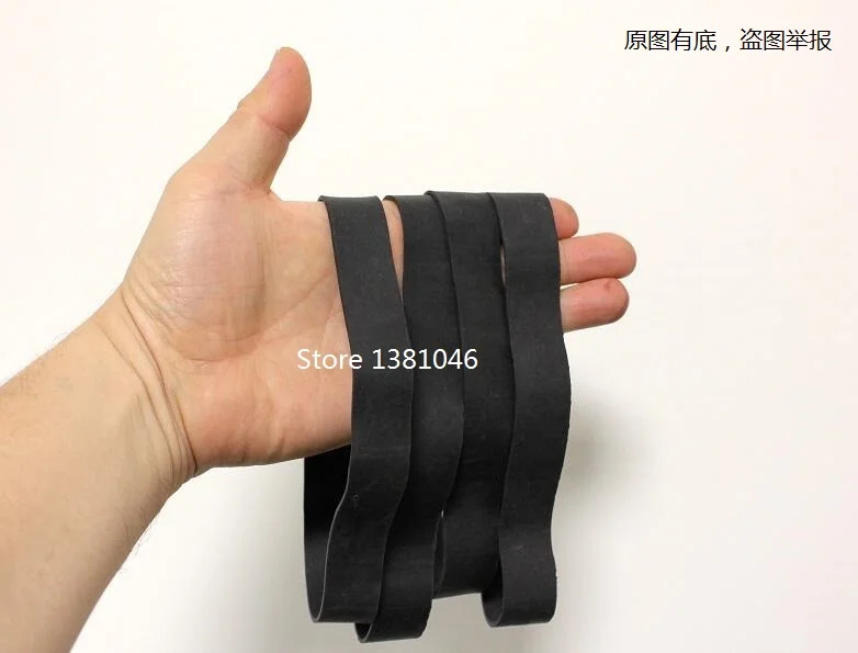 

50 Pcs Wide 20mm Black And Dark Brown Elastic Rubber Band Heavy Duty Strong Large Industrial Rubber Tie For Packing