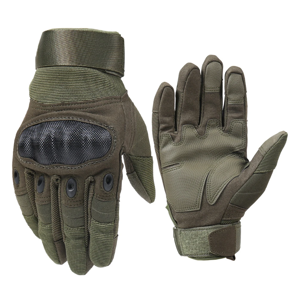 Army Green Мотоциклетные Перчатки жесткие Костяшки Полный Палец защитные перчатки Экипировка гоночный Байкер езда Мотоцикл Мотокросс Сенсорный Экран Ветрозащитный - Цвет: Army Green