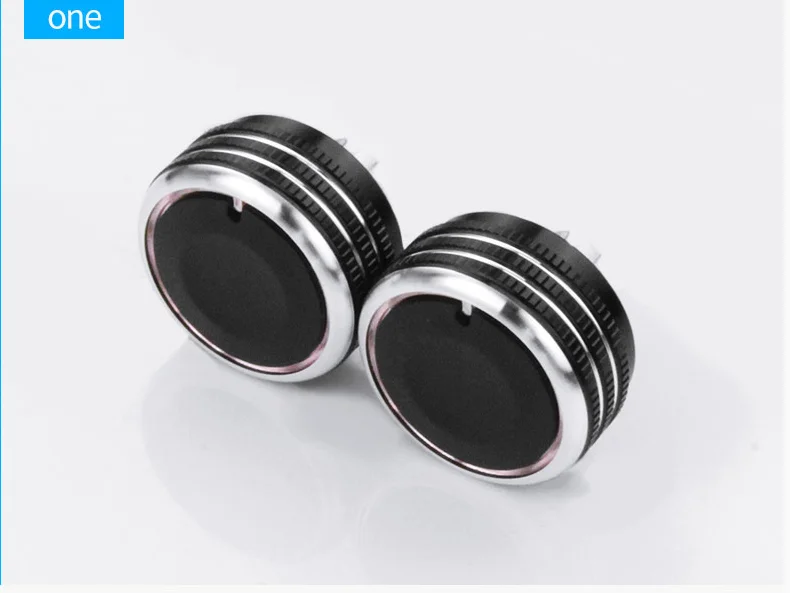 

Tonlinker Interior Air conditioning Knob Cover sticker for KIA RIO K2KXCROSS 2017-19 Car Styling 2 PCS ABS Plastic Cover sticker