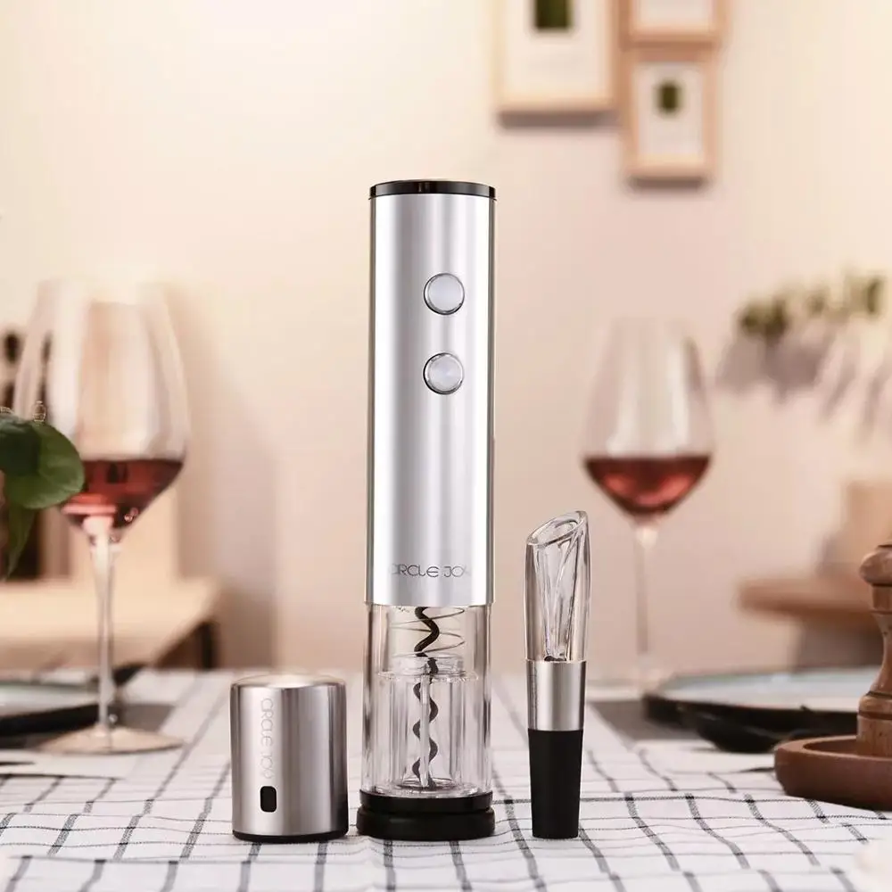 Circle Joy Электрический открывалка для бутылок из нержавеющей стали мини винная