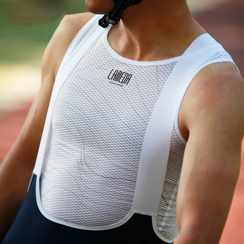 LAMEDA sudor transpirable para ciclismo hombre bicicleta MTB bicicleta de capa Base de bicicleta transpirable tela de malla Jersey secado rápido deportes ropa interior