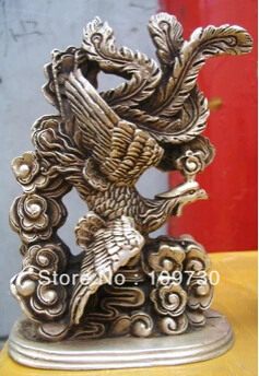Бесплатная доставка &ltстарая элегантная пара дракон феникс на ветру тибетская