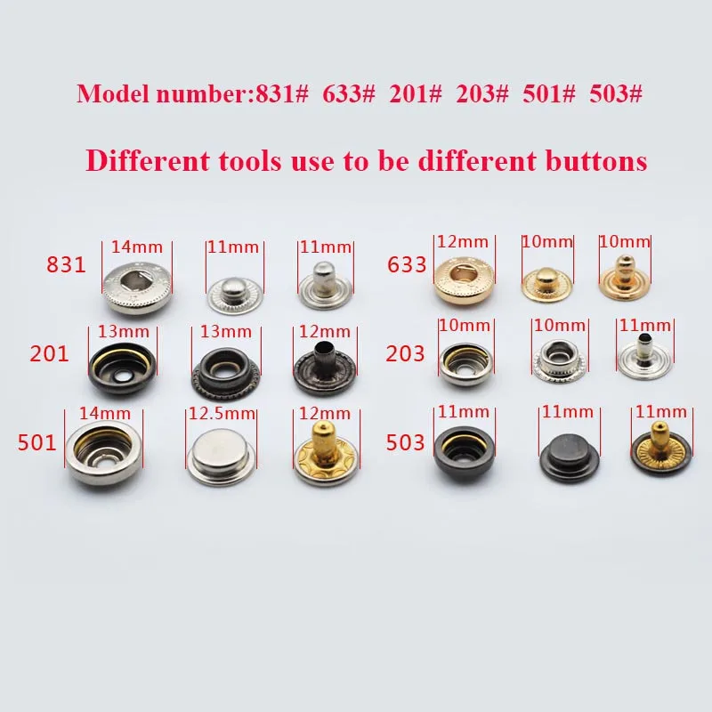 Meetee 1 Набор оснастки кнопки Крепеж инструментов Сделай сам вручную для кожи