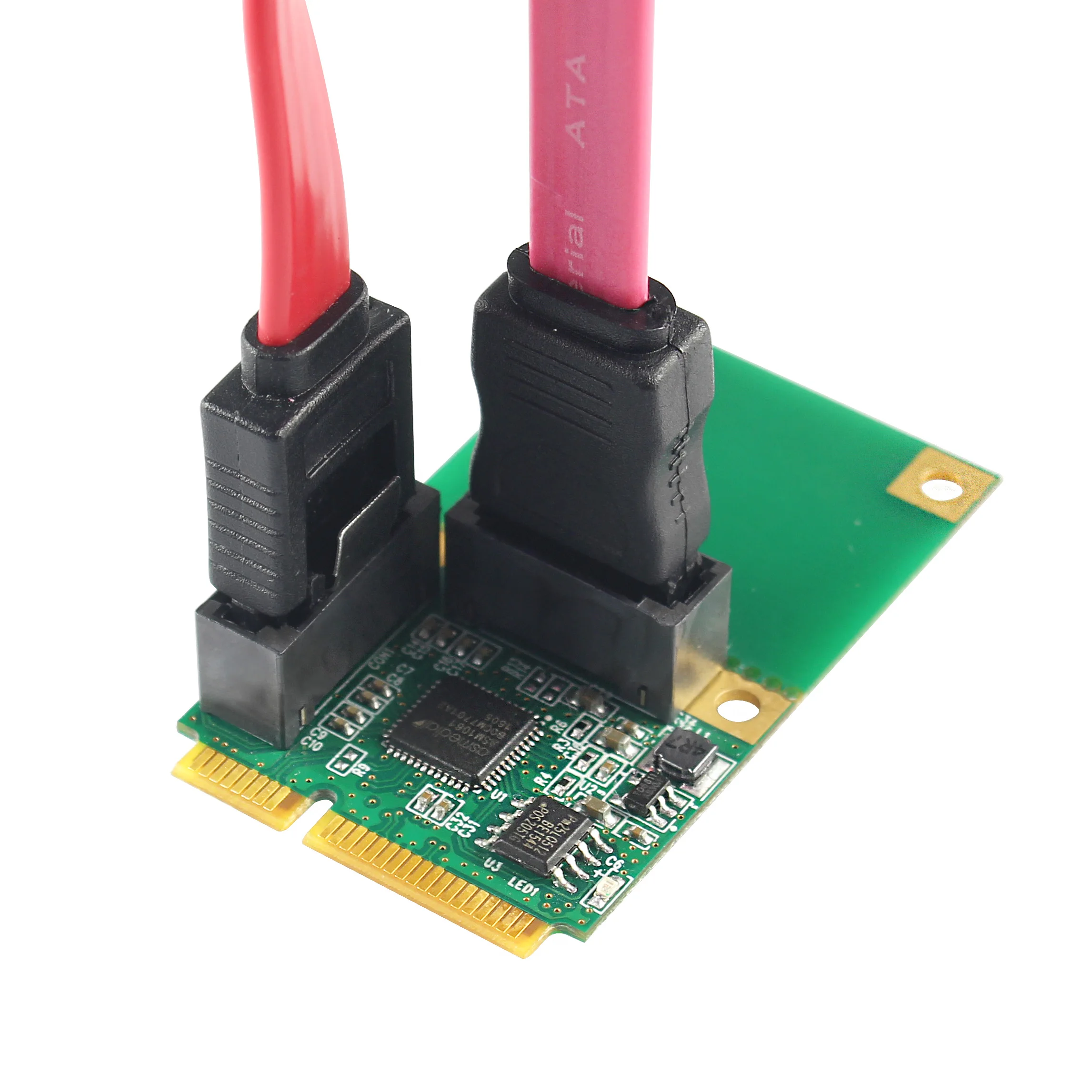 Linkreal мини PCIe до 2-Порты и разъёмы SATA 3,0 адаптер карты расширения