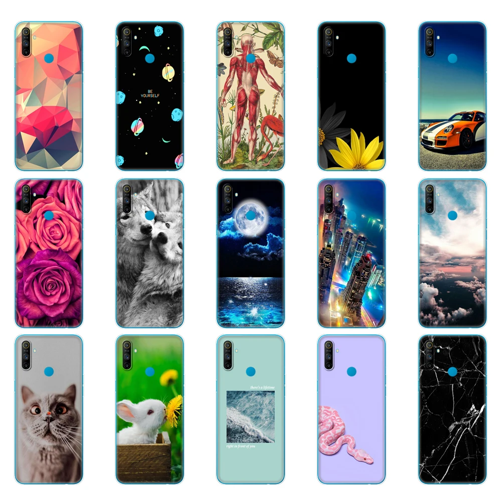 case For Realme C3 Case Soft Silicon TPU Back cover For OPPO Realme C3 RMX2020 C 3 Coque Capa Funda 6.5inch Skin shockproof