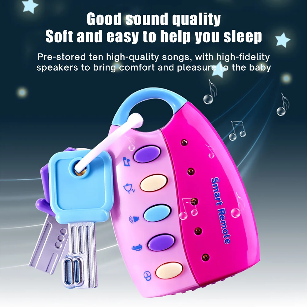 Детская игрушка музыкальный Автомобильный ключ вокальный умный пульт