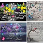 Алмазная 5D картина сделай сам, вышивка с цветами, крестом, бабочкой, бабочкой, полная выкладка, мозаика с круглыми стразами, подарок на день рождения