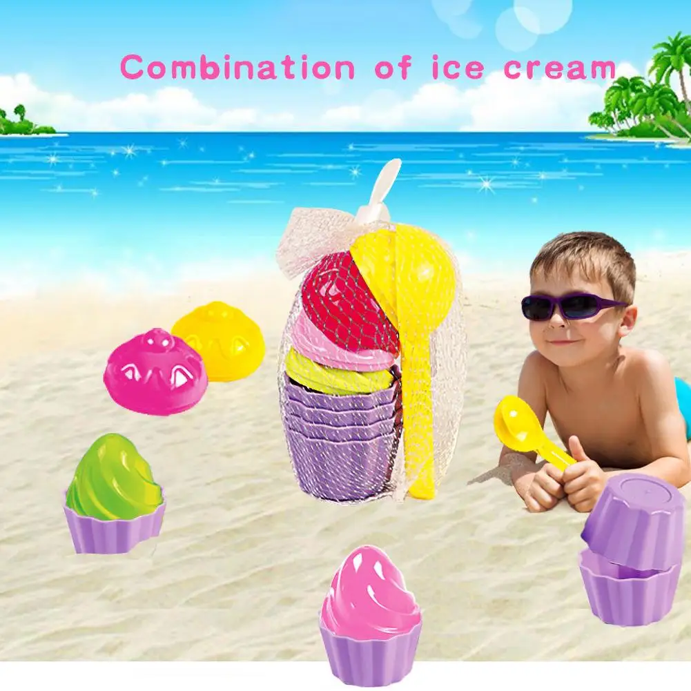 9 шт. летняя детская форма для игры с имитацией мороженого песком инструмент на