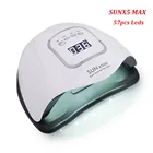 SUNX5 MAX 114W Профессиональный 365 + 405nm Светодиодный УФ-лампа для сушки ногтей машина для полировки подходит для отверждения всех гель-лаков для ногтей инструмент для дизайна ногтей
