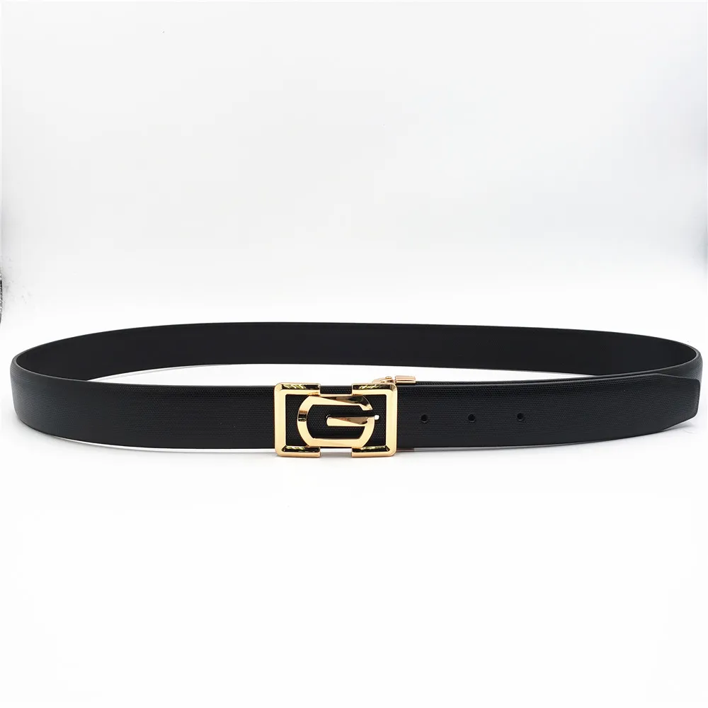 Новый трендовый мужской ремень повседневный из натуральной кожи модный с