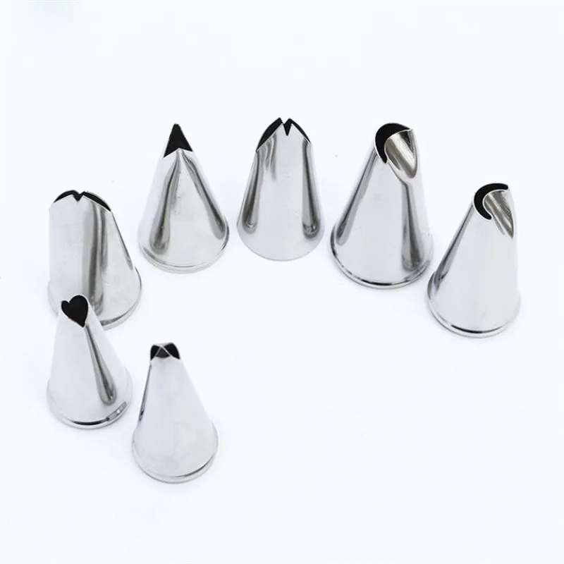 7 шт. Сталь хризантемы листьев розы насадки глазури Кондитерские для украшения