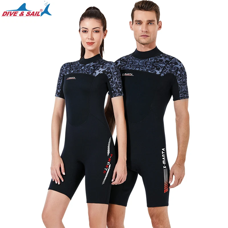 

Wetsuit Women 1.5mm Shorty Full Diving Suits Premium Neoprene Adult's Swimwear Girls Swimsuit Jumpsuit Surfing Swimming
