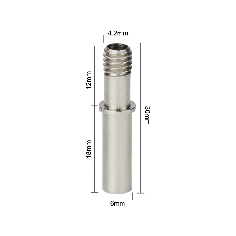 

3D Printer Parts Bore 4.2mm Heat Break I3 Mega Hotend V5 J-head Throat 5Pcs For Anycubic I3 Mega Mega-S Upgrade Kit