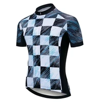 professional outdoors bicycle shirts man racing jersey summer full zipper tight fitting short sleeve cycling apparel with pocke
