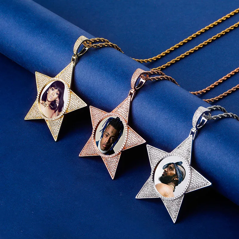 Ожерелье с подвеской в виде пятиконечной звезды Ювелирное Украшение стиле