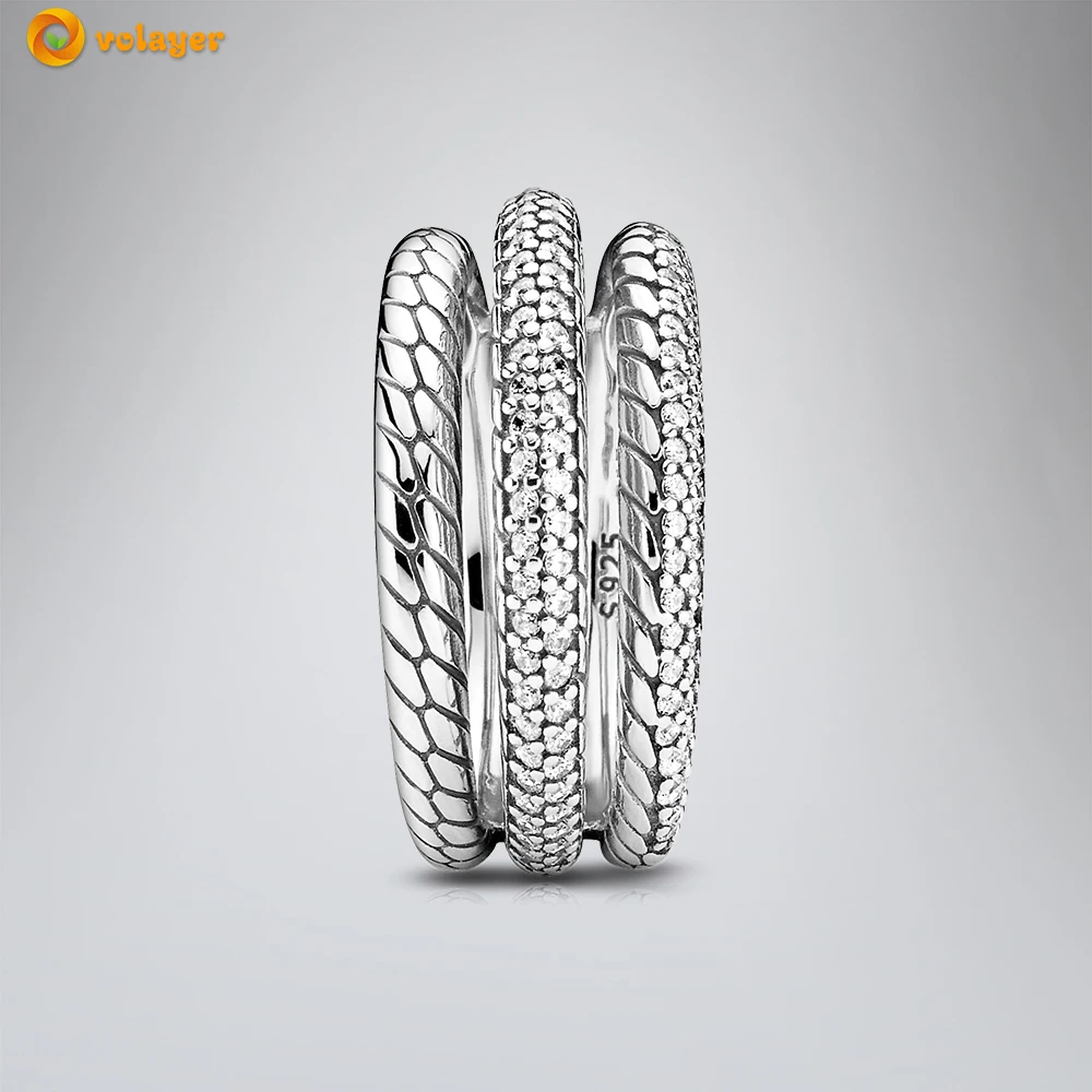 Женское кольцо из серебра 925 пробы с паве | Украшения и аксессуары