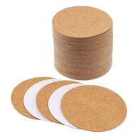self adhesive cork coasterscork mats cork backing sheets for coasters and diy crafts supplies 60 pcs round