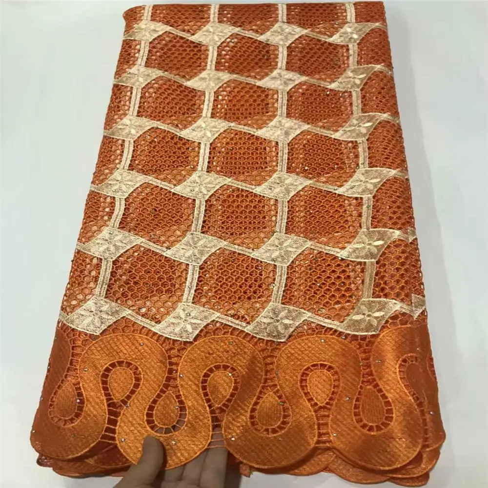 2020 новейшая африканская кружевная ткань нигерийская с вышивкой гипюровая