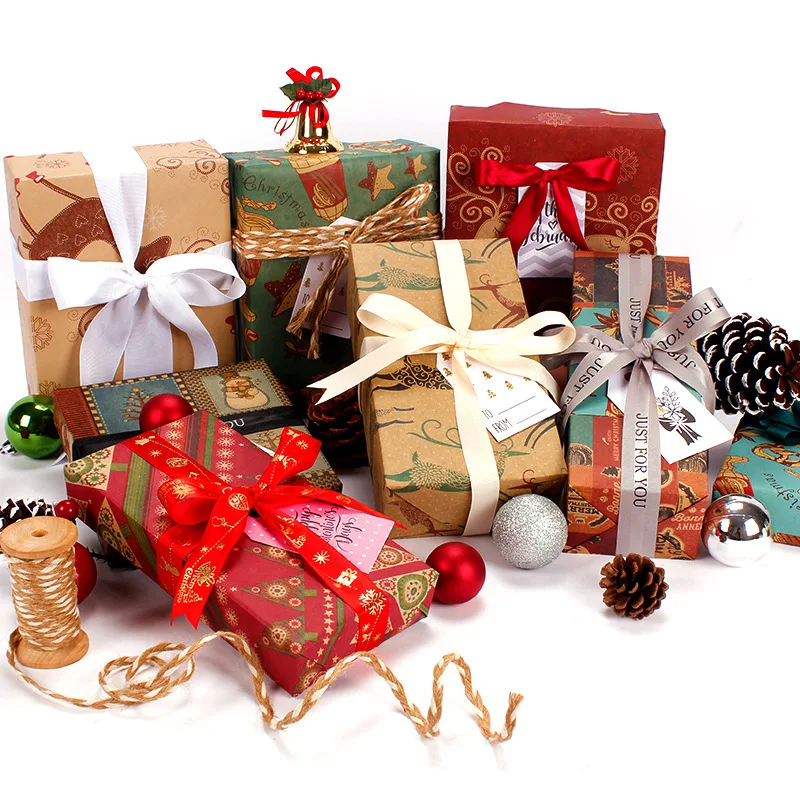 Gift Wrapping Paper Tissue Packaging Christmas 10 pcs/lot | Дом и сад