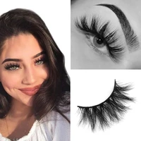 wholesale 3d mink natural long fake eyelashes with eyeliner glueless eyelash brushes lashes cosmetics beauty makeup tools set