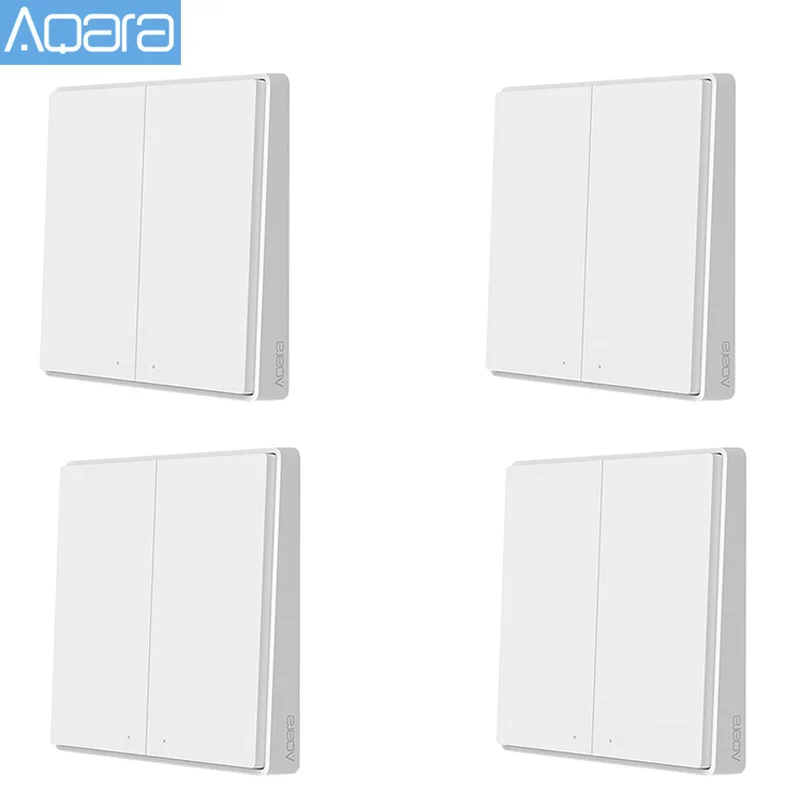 Беспроводной настенный выключатель Aqara D1 с дистанционным управлением работает