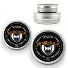 Крем для ухода за бородой для мужчин, 30 г60 г, увлажняющий бальзам для разглаживания усов, масло для бороды, воск, смягчение бороды, длительный уход