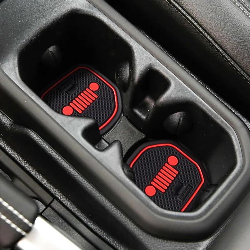 Противоскользящий коврик для Jeep Wrangler салона автомобиля силиконовый