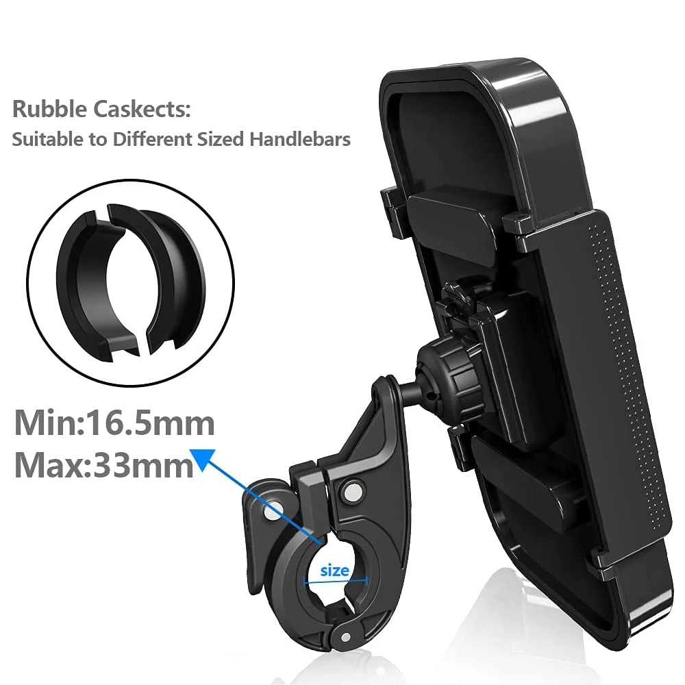 waterproof bike motorcycle phone holder bicycle handlebar cell phone support mount bracket motorbike scooter phone case cover free global shipping