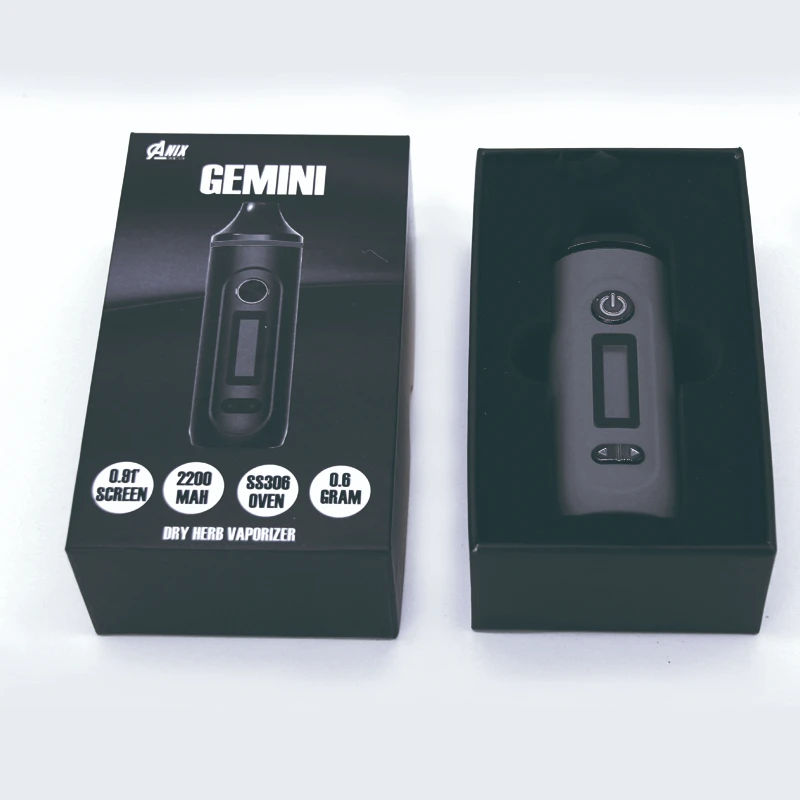Устройство для курения трав GEMINI с большой нагревательной камерой OLED экран