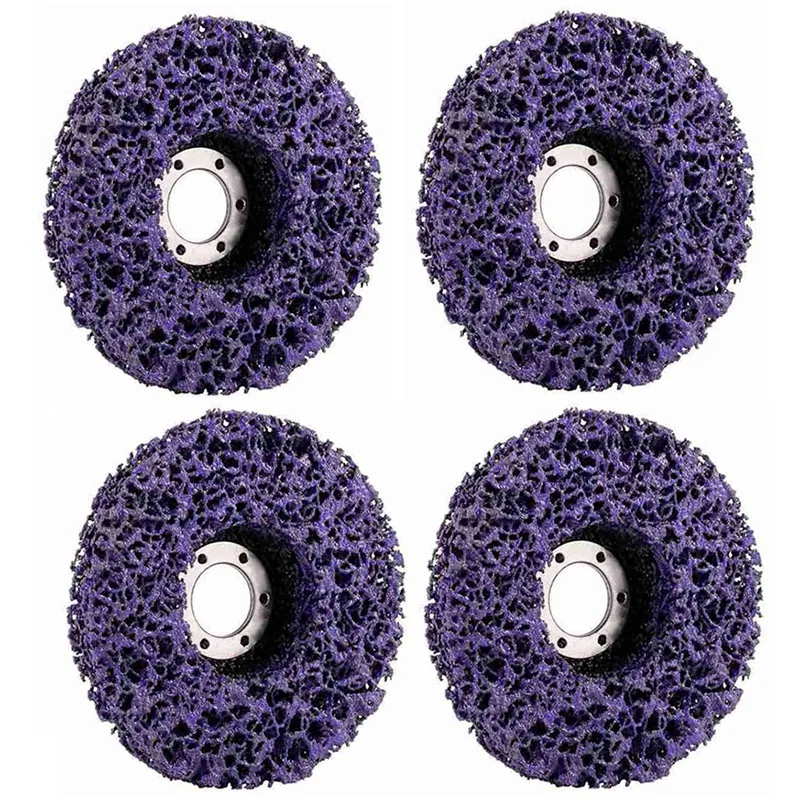 

4 Pack 4-1/2 inch(115mm) x 7/8 inch Stripping and Clean Disc for Angle Grinders -Removes Rust,Strips Paint,Cleans Welds