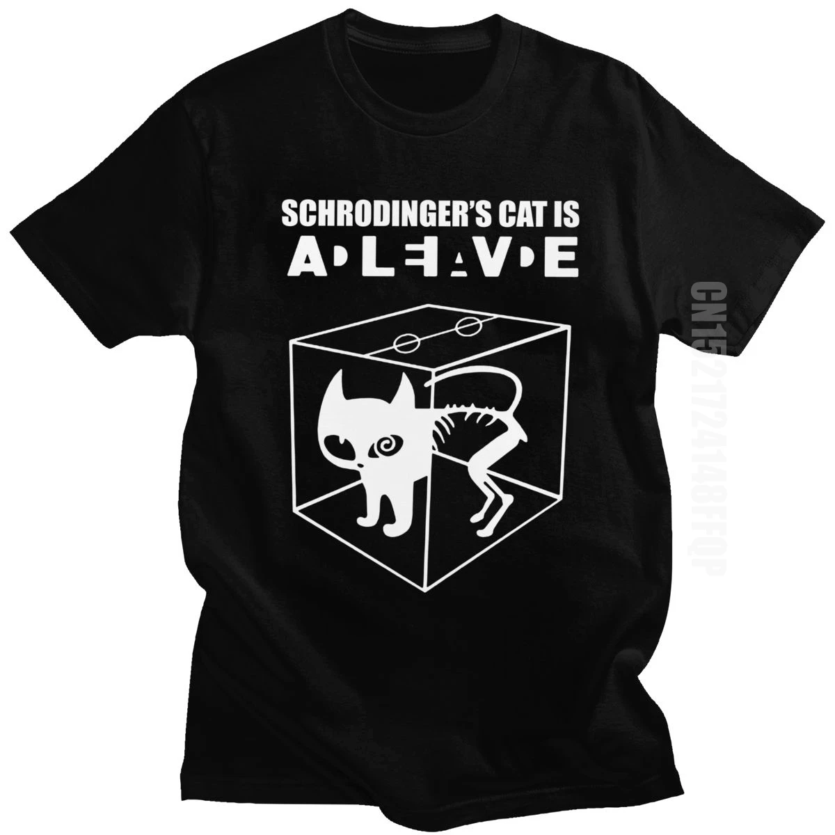 

Schrodinger's Cat T-shirt For Man The Big Bang Theory T Shirt Men Short Sleeve Pure Cotton Geek Tee Summer Sheldon Cooper Tshirt