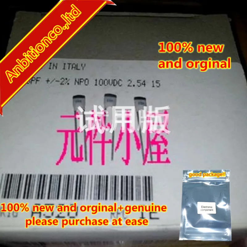 10pcs 100% new and orginal 100V68P 2% pitch 2.54 mm BC high precision silver film frequency capacitor MADE IN Ital in stock | Компьютеры и