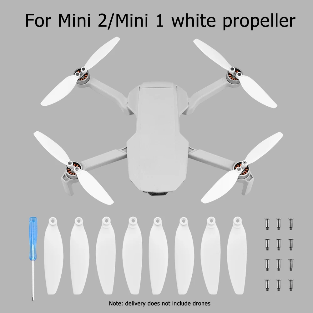 

Flight Propeller Landing Parts Low Noise Drone Propellers Wing for DJI Mini 1/2 Flight Replacement Prop 2 Pairs