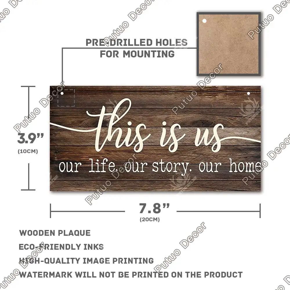 putuo decor hope wooden signs friendship wood wall plaque shabby chic sign for wooden pendant home decoration family gifts free global shipping