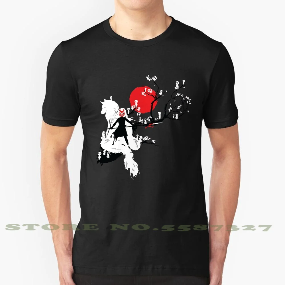 Летняя забавная футболка для мужчин и женщин с изображением японского волка