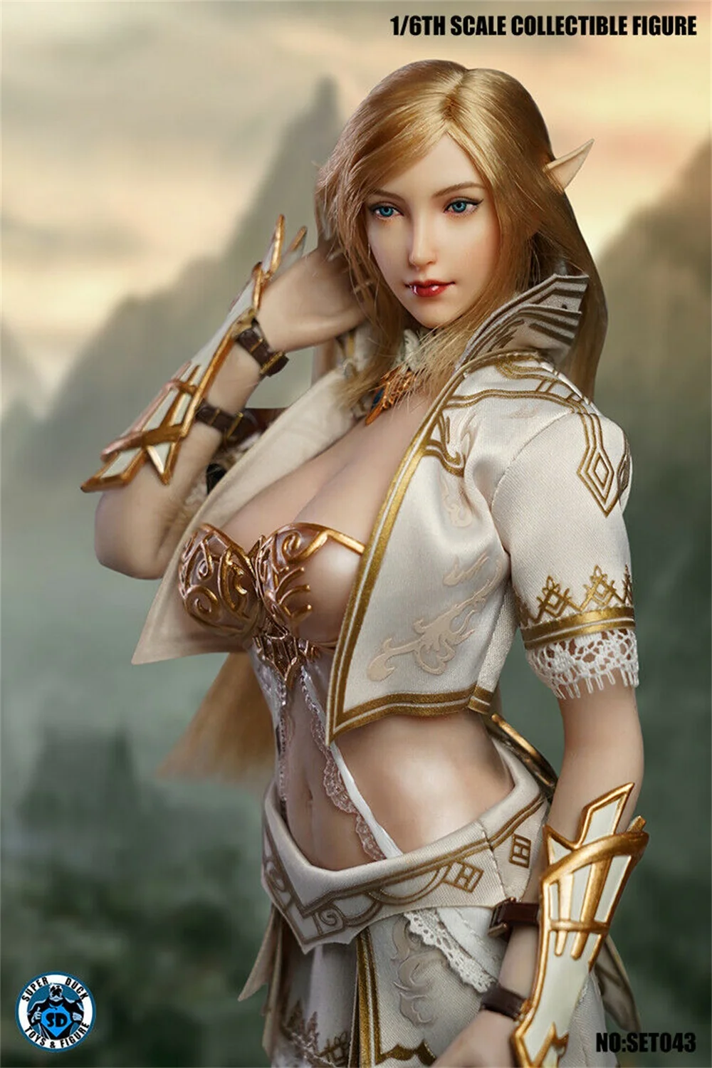 In Stock SUPER DUCK 1/6 COSPLAY SET043 Fairy Elf Clothes W Head F 12&quot Pale Big Chest Phicens Body Doll | Игрушки и хобби