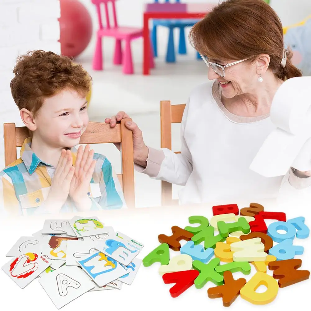 Деревянные обучающие игрушки для детей с надписью на английском языке|Язык| |