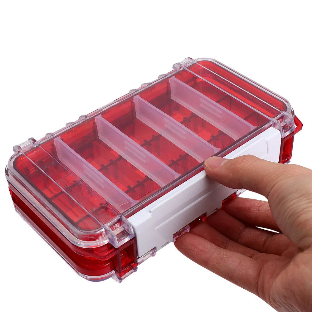 Двухслойная водонепроницаемая рыболовная снасть коробка приманка крючок Ящик