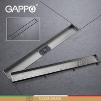 GAPPO 304 Stainless Steel Drains Shower Floor Drain Long Linear Drainage Drain for Hotel Bathroom Kitchen Frool G85007-4