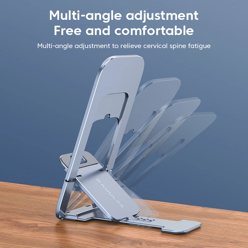 kuulaa phone holder stand aluminum cell phone stand mobile phone support for iphone 13 12 xiaomi samsung huawei fold bracket free global shipping