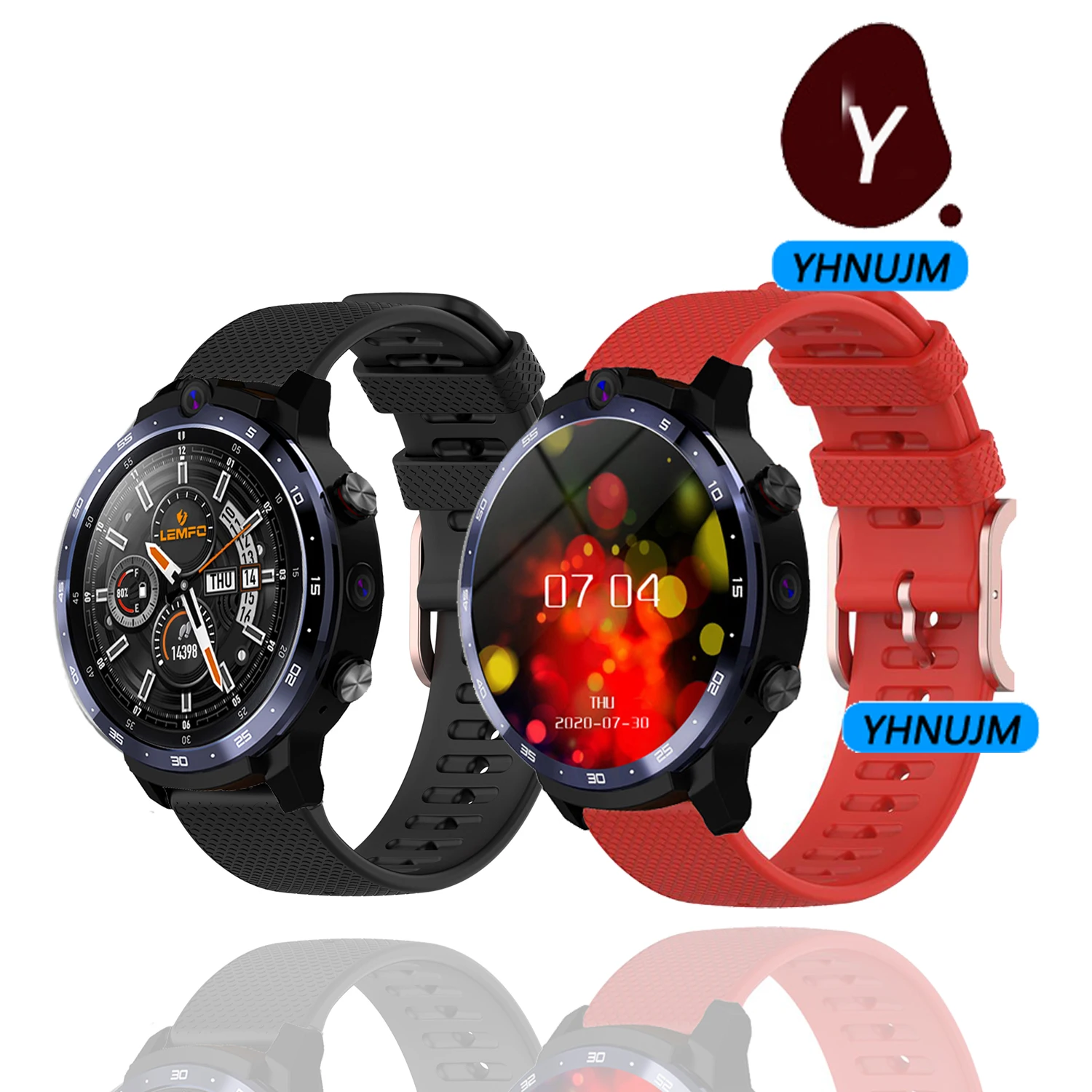 

Silicone Replacement Watch Band For LEMFO LEM12 LEM12 PRO Smartwatch WatchBands Unisex Fashion Pure Color Sports Strap Wrist