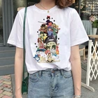 Летние Смешные Женские топы, рубашка со спиртом, футболка для студийной съемки ghiдоступ, женская футболка с японским аниме и графикой в стиле Харадзюку
