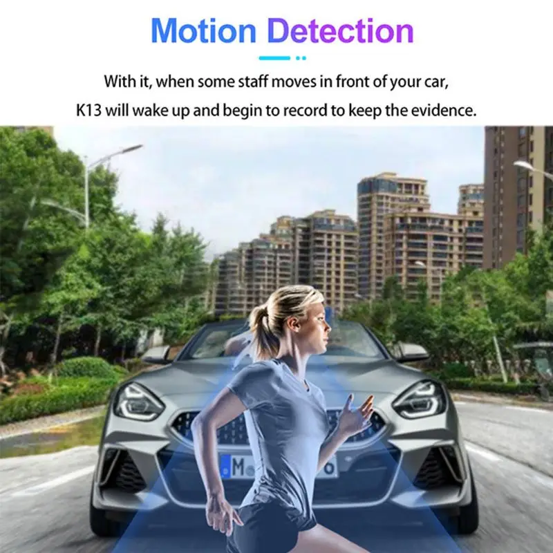

3 Inches Car Night Vision Driving Recorder Cycle Recording Motion Detection Gravity Sensor 24-hour Monitoring Three Camera Video