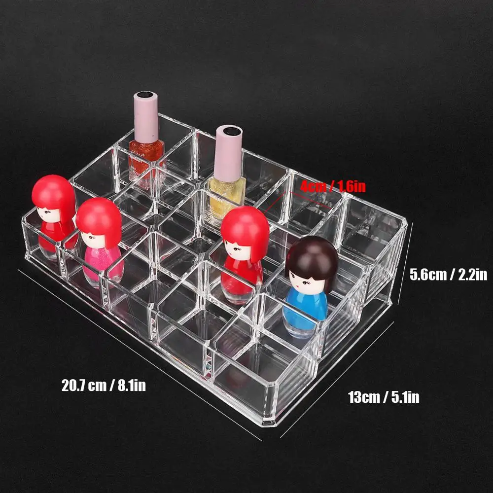 Новейший полиуретановый 15 пластиковый контейнер для хранения лака ногтей