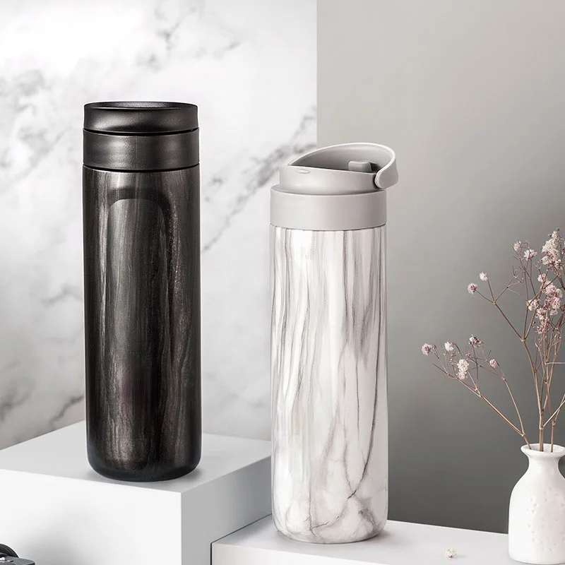 

2021 NEW Arrival Vacuum Coffee Mug With Lid Insulated Water Cup Portable Travel Leakproof Stainless Steel Student Thermos