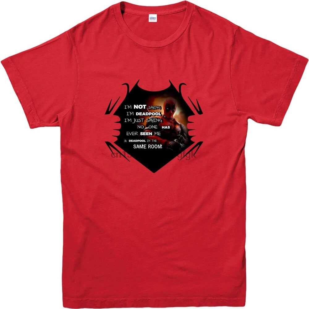 Deadpool T-Shirt Not Saying I am T Shirt Comics Inspired Gift(1) | Мужская одежда